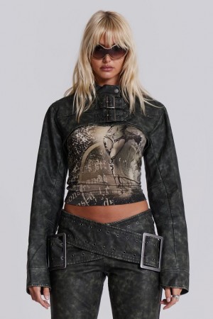 Jadedlondon Assassin Ultra Cropped Jacket | JADLDN24182