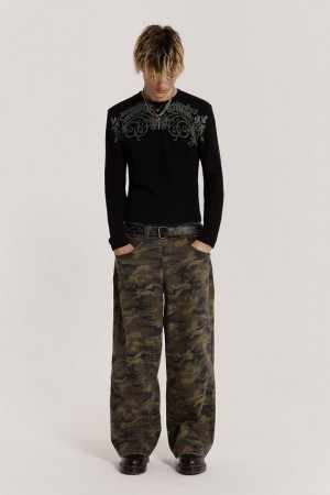 Jadedlondon Camo Colossus Baggy Jeans | JADLDN24482