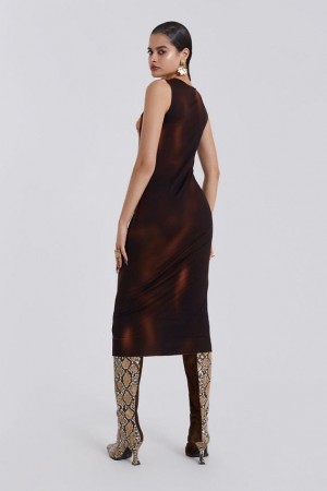 Jadedlondon Let It Slip Midi Dress | JADLDN23808