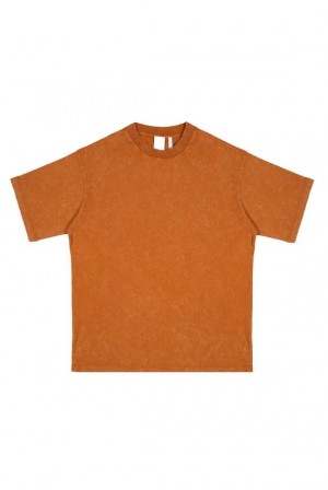 Jadedlondon Ntrls Rust Orange Oversized T-shirt | JADLDN24623