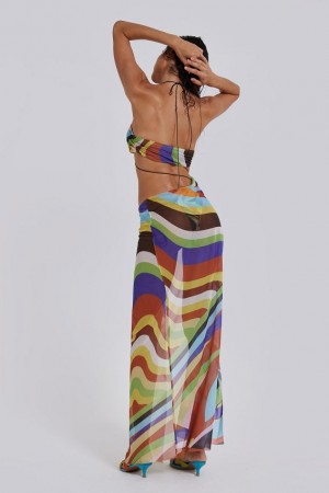 Jadedlondon Oliana Draped Maxi Dress | JADLDN23821