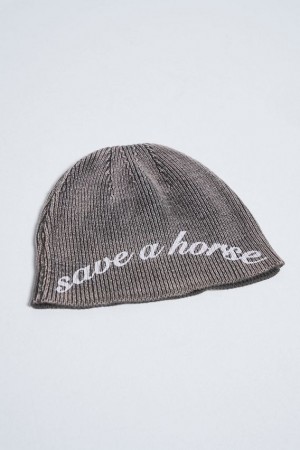 Jadedlondon Save A Horse Knitted Beanie Hat | JADLDN23832