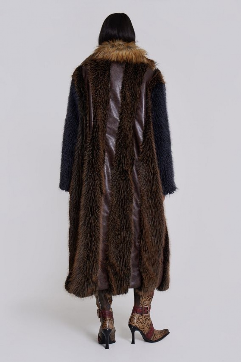 Jadedlondon Agyness Faux Fur Coat | JADLDN24185