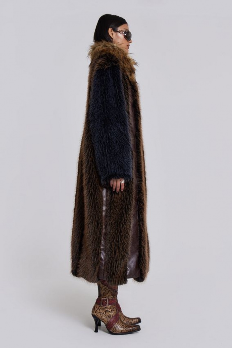 Jadedlondon Agyness Faux Fur Coat | JADLDN24185