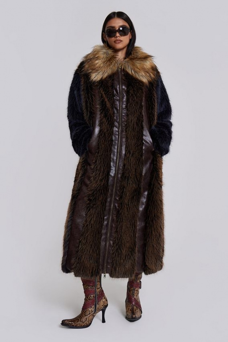 Jadedlondon Agyness Faux Fur Coat | JADLDN24185