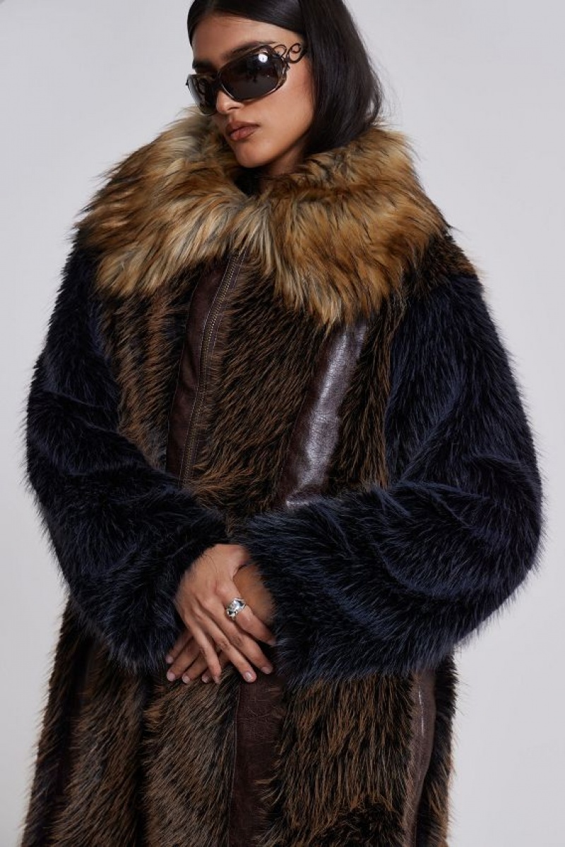 Jadedlondon Agyness Faux Fur Coat | JADLDN24185