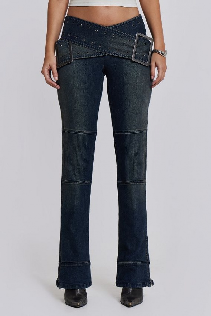 Jadedlondon Assassin Dark Denim Jeans | JADLDN24449