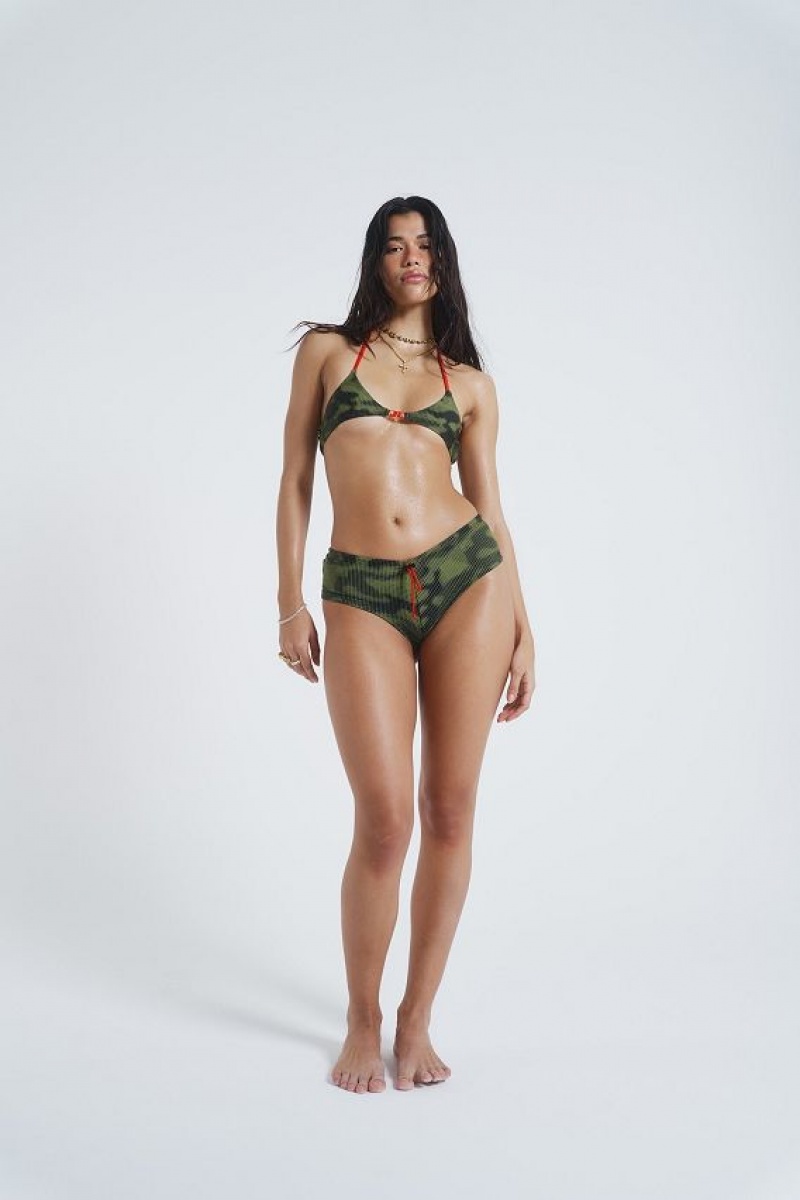 Jadedlondon Astro Camo Hot Pant Bikini Bottoms | JADLDN24316