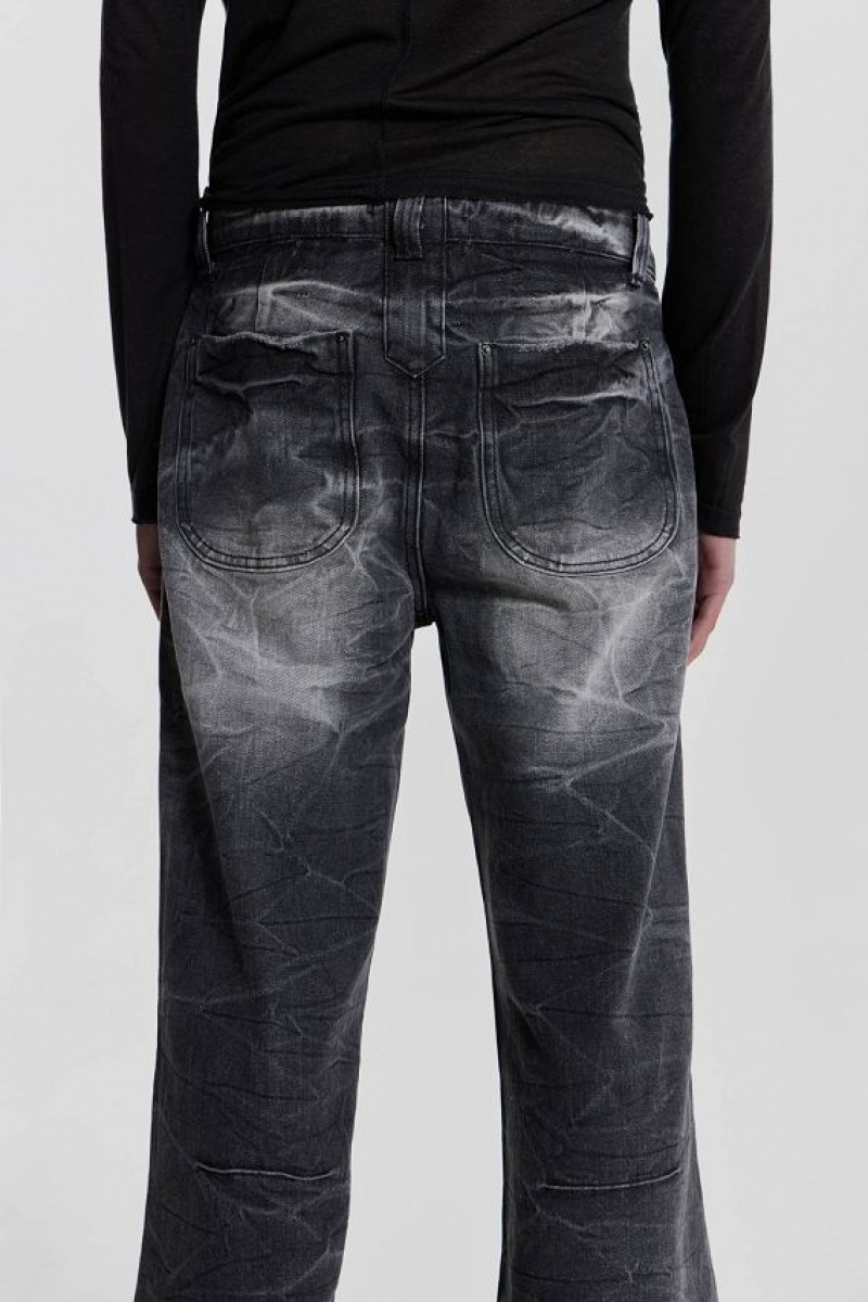 Jadedlondon Black Crease Blaze Jean | JADLDN24556