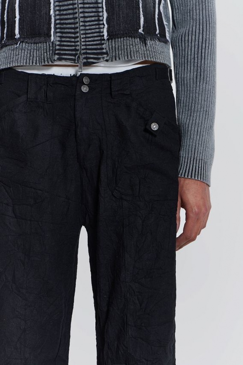 Jadedlondon Black Creased Pants | JADLDN24742