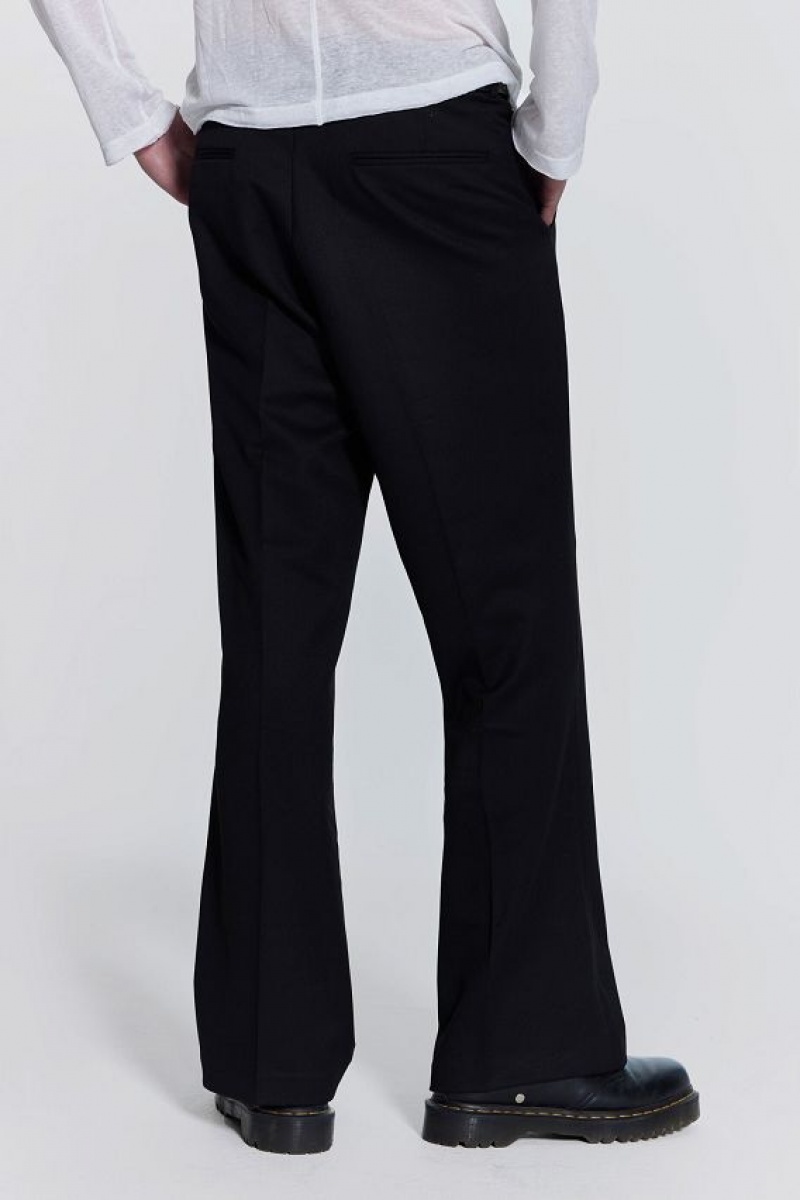 Jadedlondon Black Flared Suit Pant | JADLDN24763