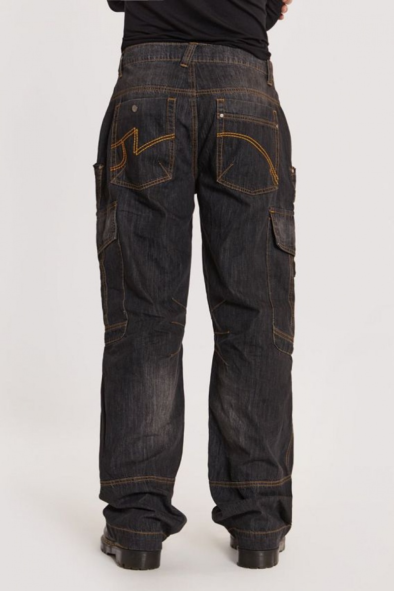 Jadedlondon Black Millennium Cargo Jeans | JADLDN24737