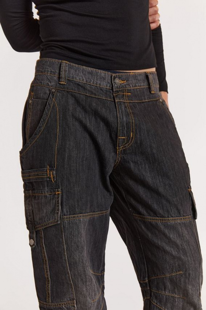 Jadedlondon Black Millennium Cargo Jeans | JADLDN24737