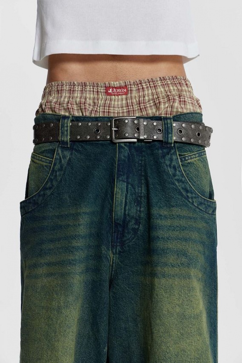 Jadedlondon Brown Check Boxer | JADLDN24869