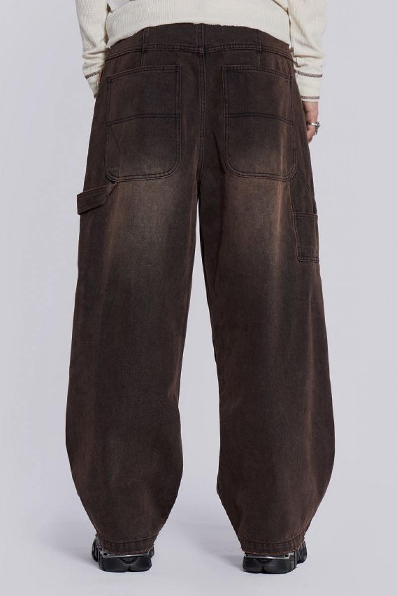 Jadedlondon Brown Colossus Carpenter Jeans | JADLDN24492