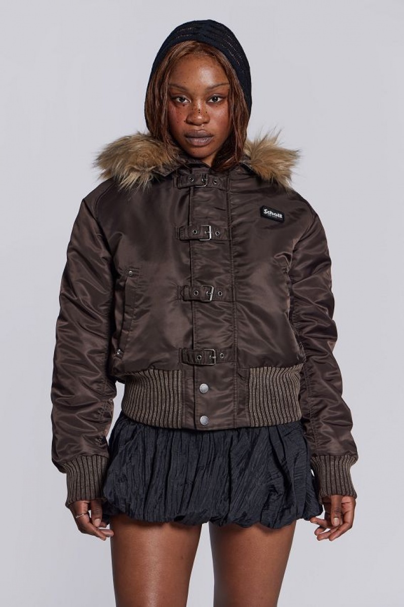 Jadedlondon Brown Jet Jacket | JADLDN24191