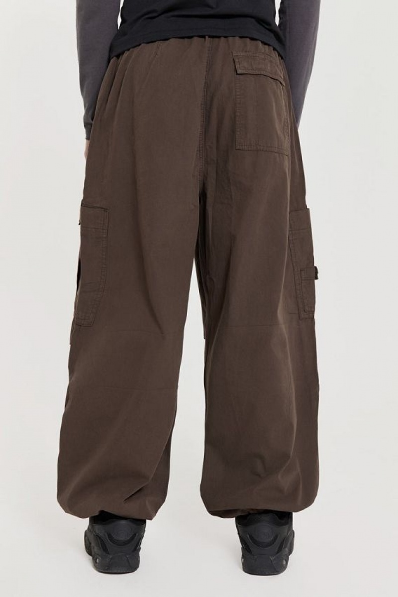 Jadedlondon Brown Parachute Cargo Pants | JADLDN24774