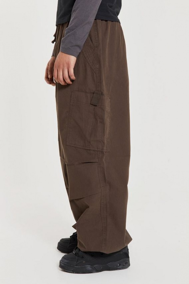 Jadedlondon Brown Parachute Cargo Pants | JADLDN24774