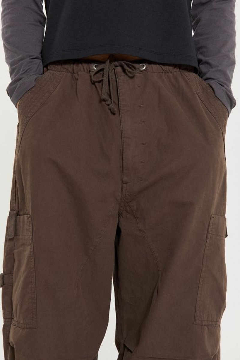 Jadedlondon Brown Parachute Cargo Pants | JADLDN24774