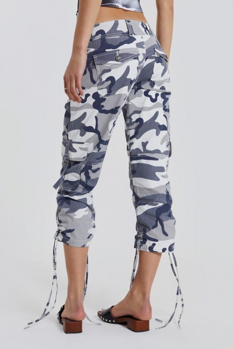 Jadedlondon Camo Capri Cargos | JADLDN24071