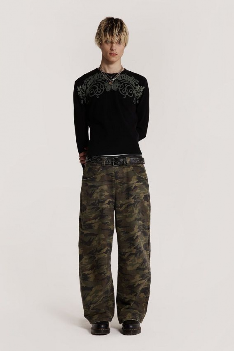 Jadedlondon Camo Colossus Baggy Jeans | JADLDN24482