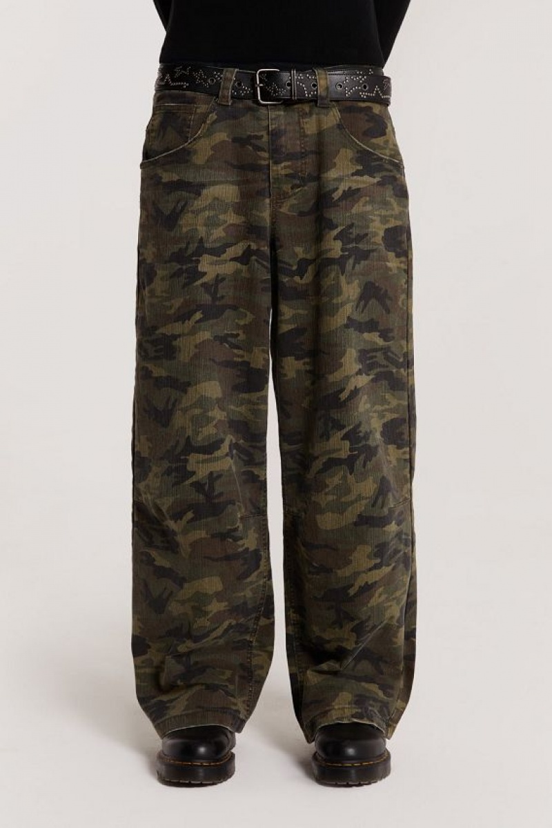 Jadedlondon Camo Colossus Baggy Jeans | JADLDN24482