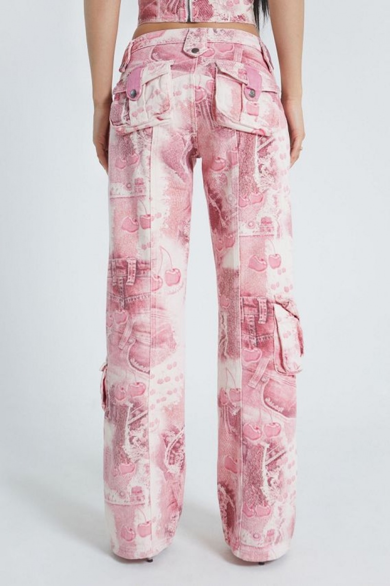 Jadedlondon Cherry Babygirl Denim Cargo Trousers | JADLDN24063