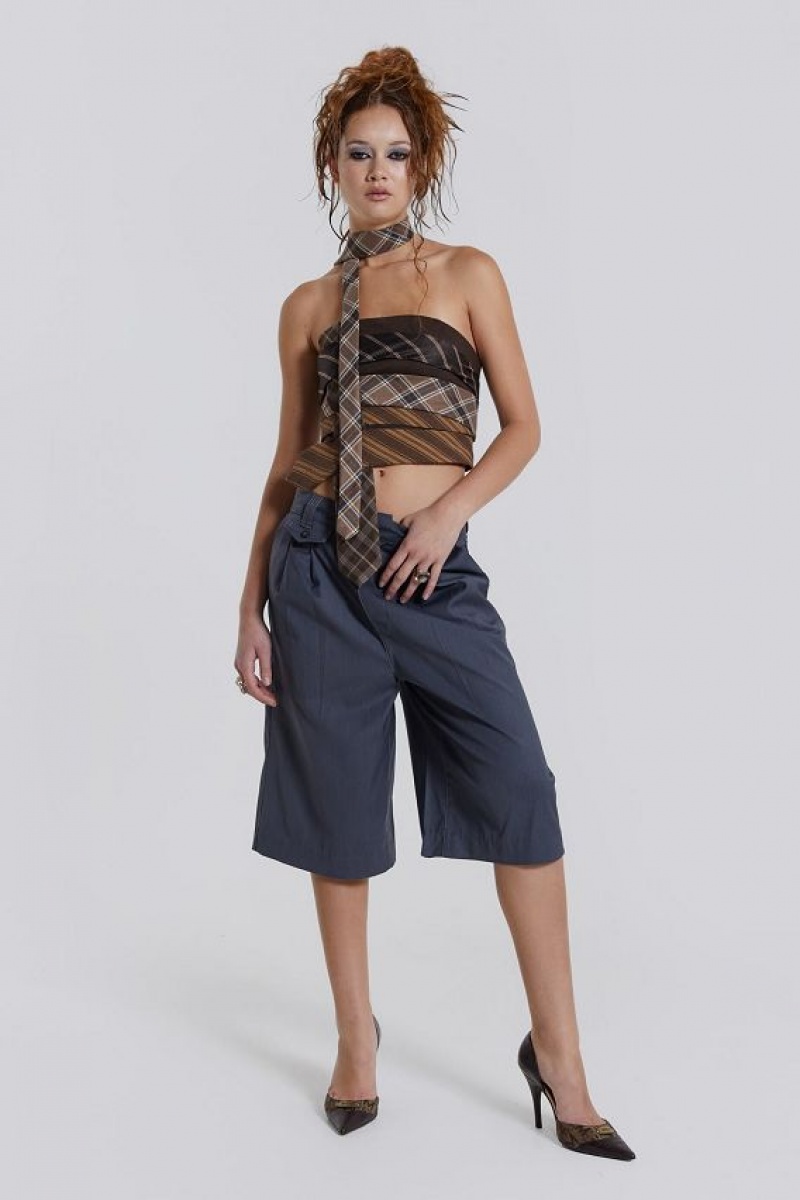 Jadedlondon Coltraine Tailored Wide Leg Shorts | JADLDN24066