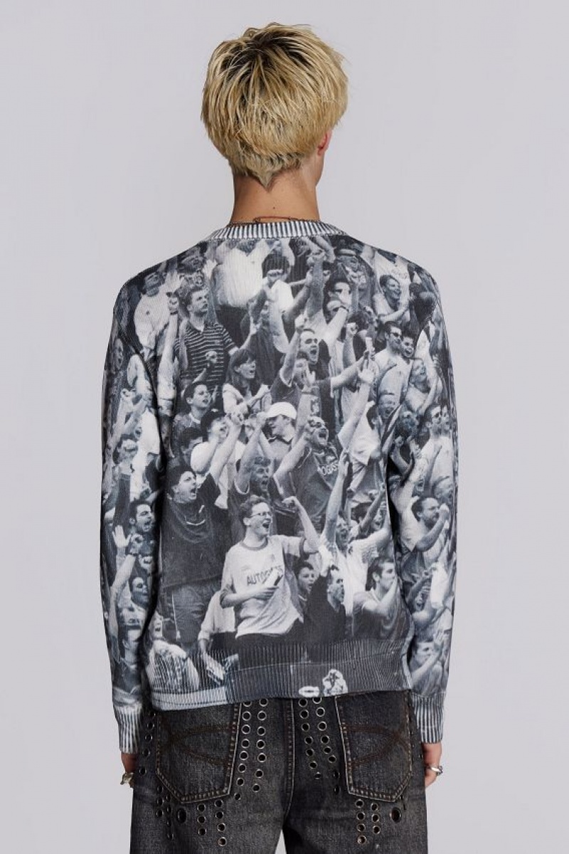 Jadedlondon Crowd Print Jumper | JADLDN24724