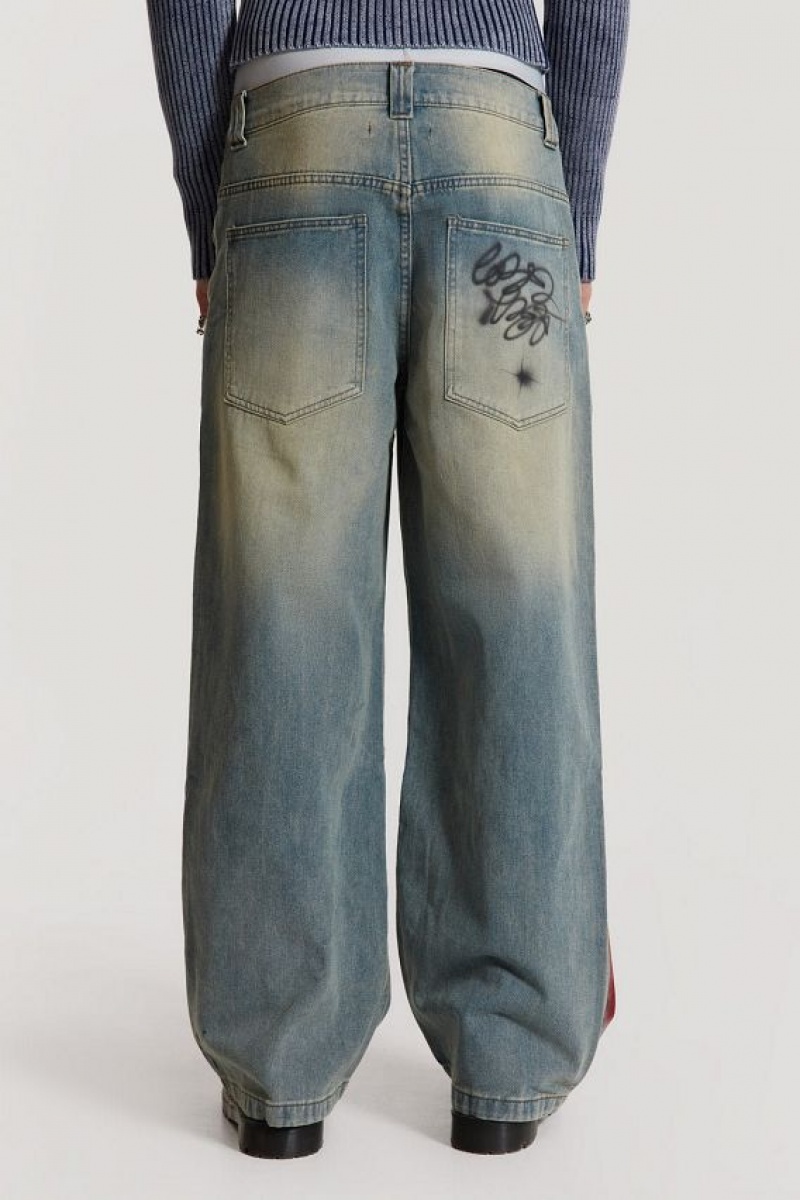 Jadedlondon Drifting Through Space Baggy Jeans | JADLDN24477