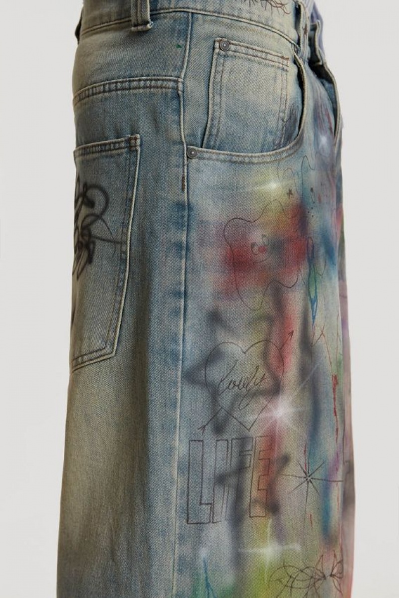 Jadedlondon Drifting Through Space Baggy Jeans | JADLDN24477