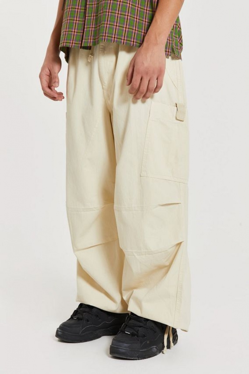 Jadedlondon Ecru Parachute Cargo Pants | JADLDN24773