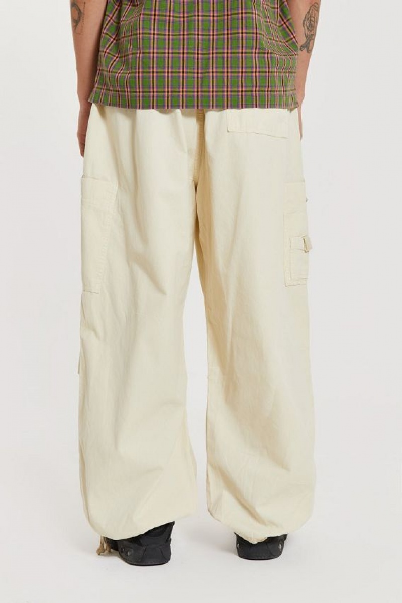 Jadedlondon Ecru Parachute Cargo Pants | JADLDN24773