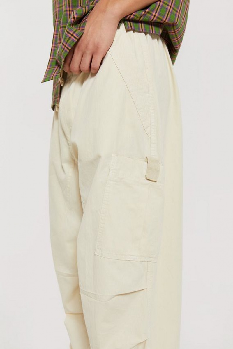 Jadedlondon Ecru Parachute Cargo Pants | JADLDN24773