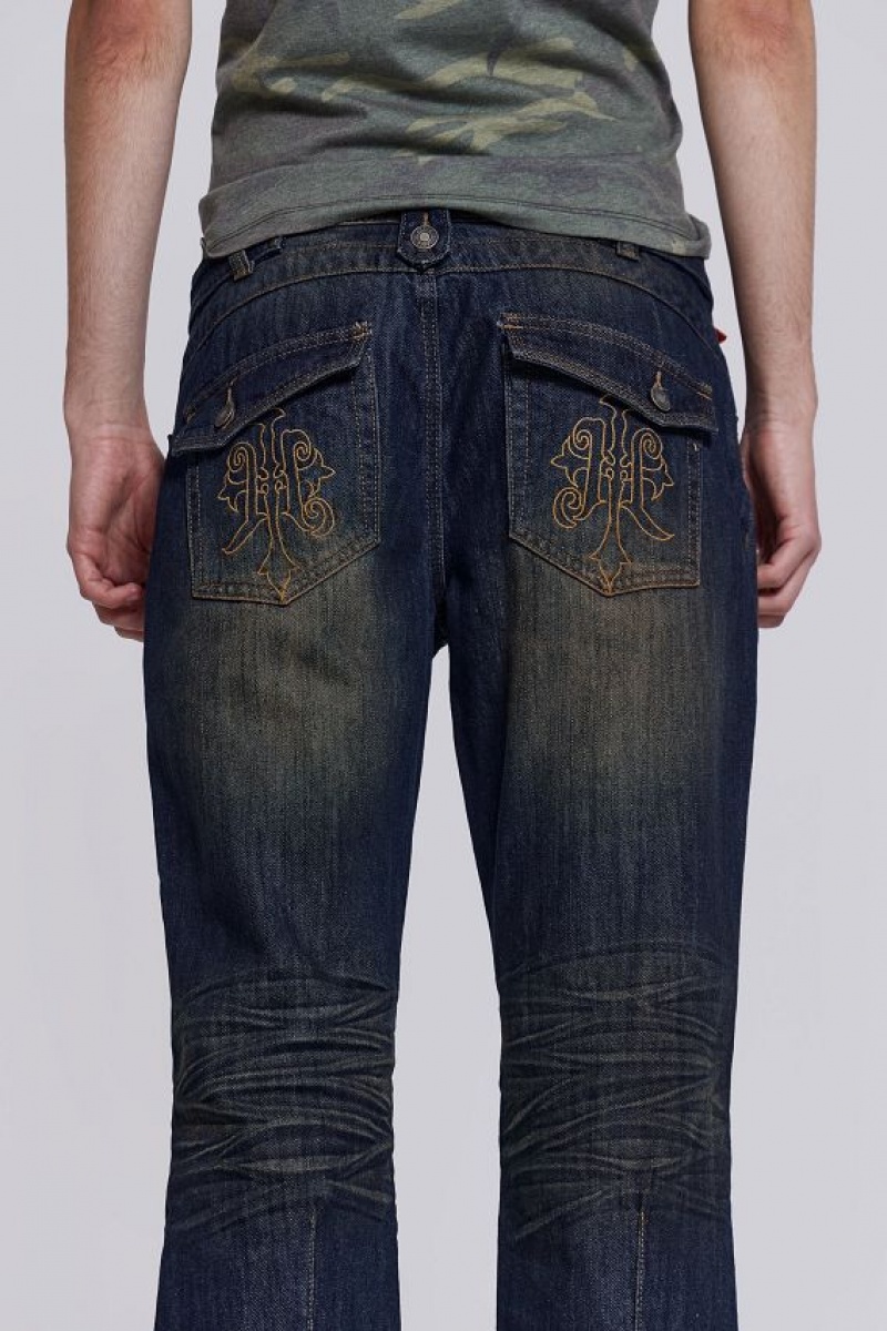 Jadedlondon Embroidered Bass Jeans | JADLDN24557