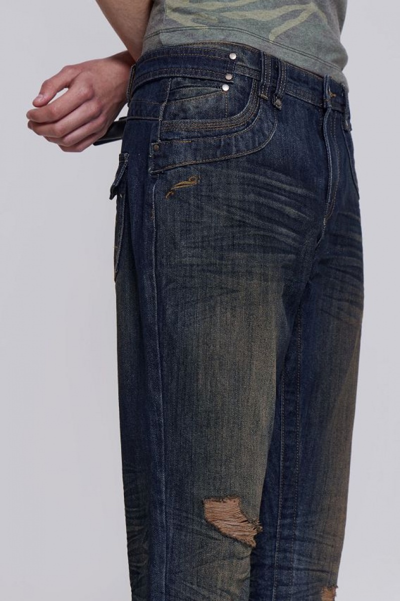 Jadedlondon Embroidered Bass Jeans | JADLDN24557