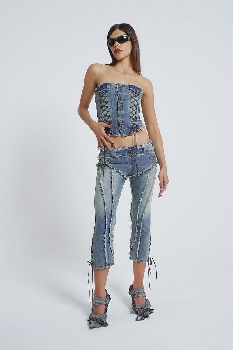 Jadedlondon Get Riding 5 In 1 Detachable Denim Jumpsuit | JADLDN23931