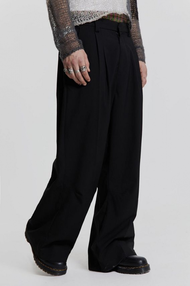 Jadedlondon Goliath Black Suit Pant | JADLDN24780