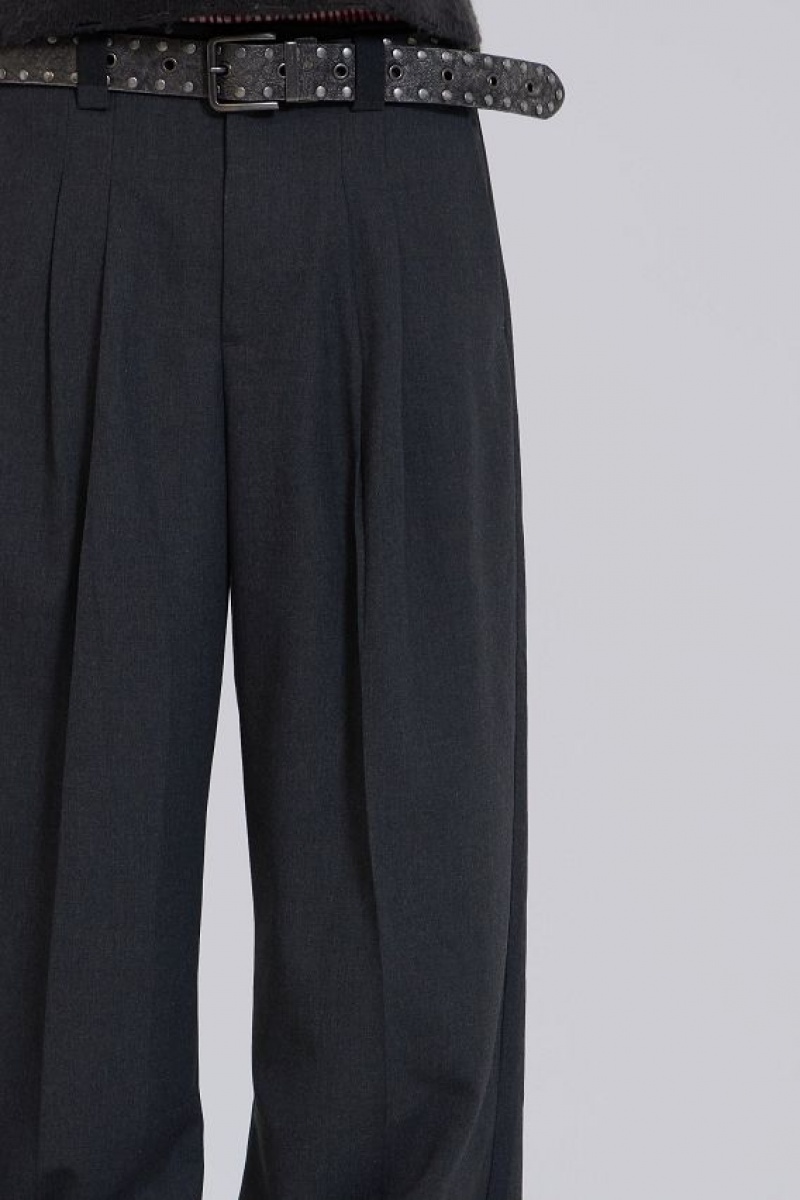 Jadedlondon Goliath Charcoal Suit Pant | JADLDN24782