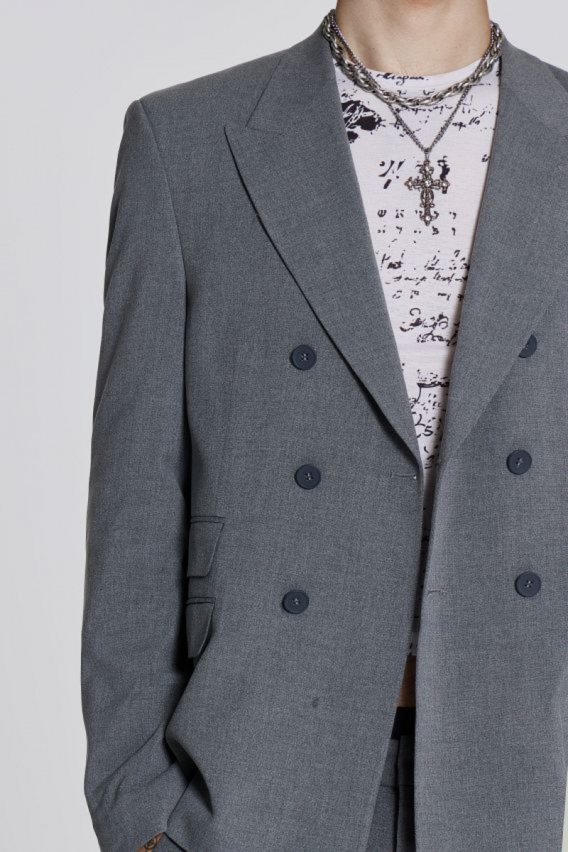 Jadedlondon Grey Goliath Blazer | JADLDN24605