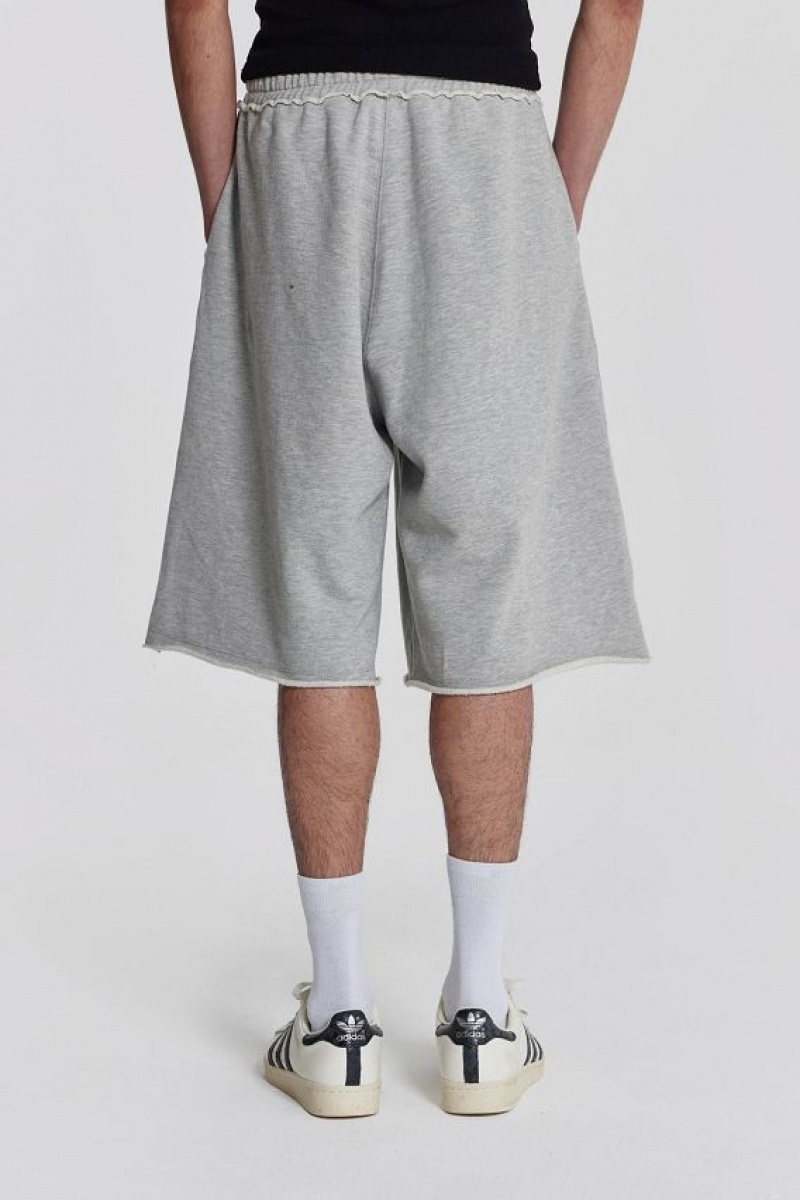 Jadedlondon Grey Marl Colossus Jogger Shorts | JADLDN24796