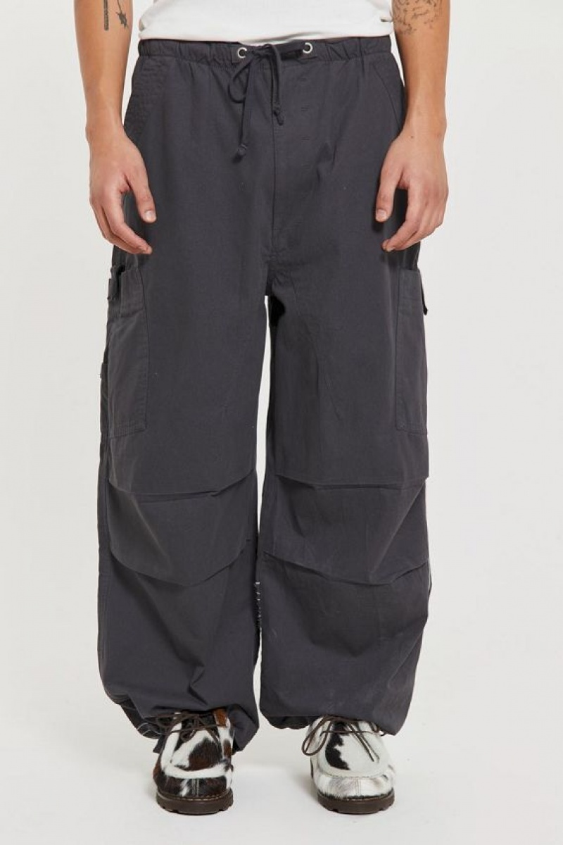 Jadedlondon Grey Topograph Parachute Pants | JADLDN24767