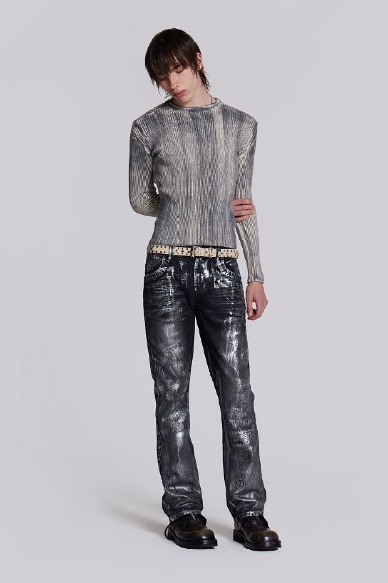 Jadedlondon Gunmetal Reed Jeans | JADLDN24590