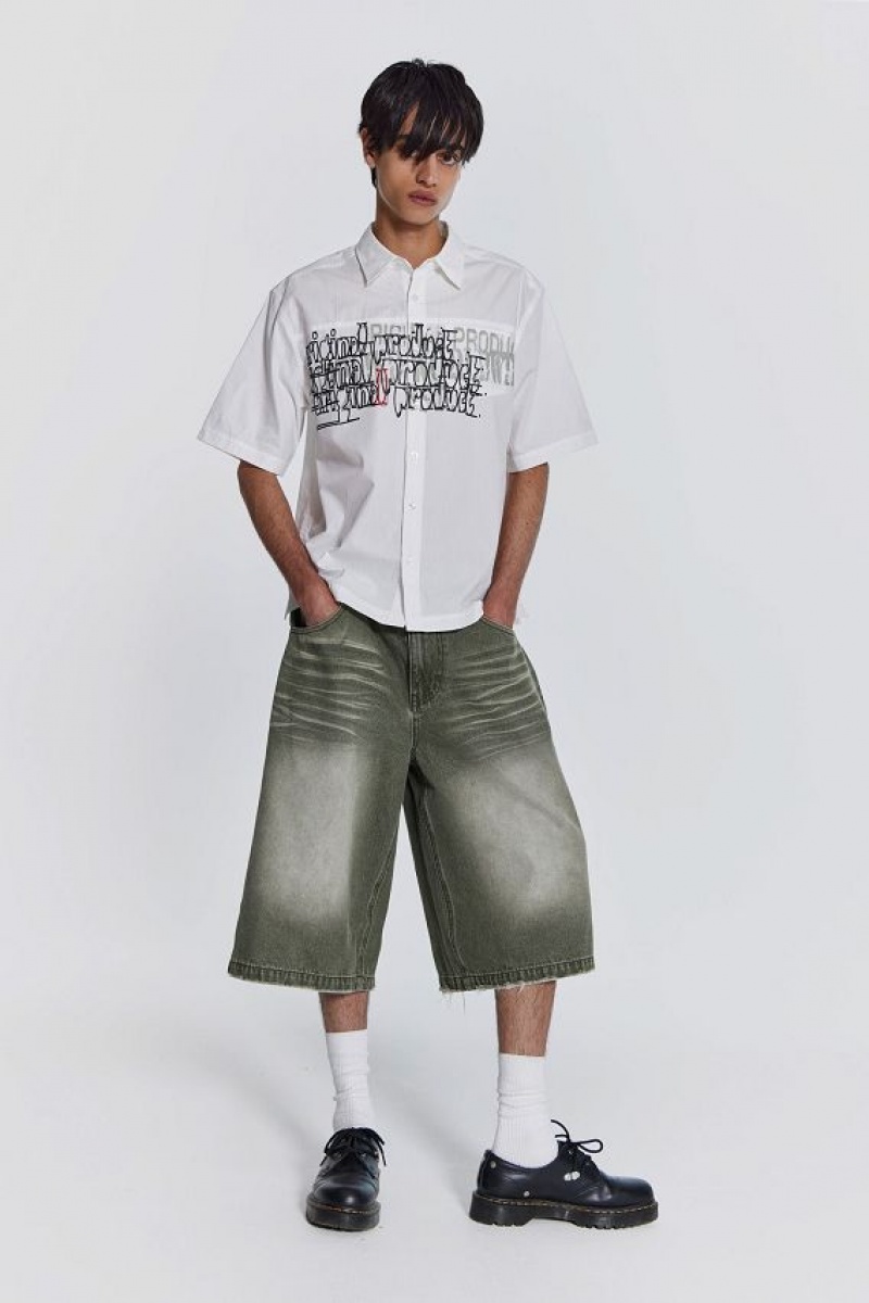 Jadedlondon Khaki Colossus Jorts | JADLDN24569