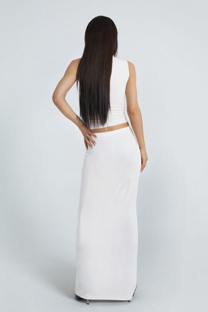 Jadedlondon Kiss Me Quick Raw Hem Maxi Skirt | JADLDN24200