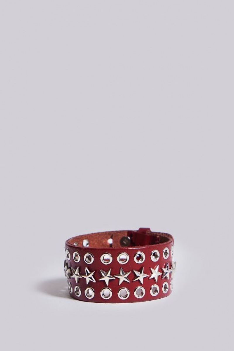 Jadedlondon Leather Studded Bracelet | JADLDN24903