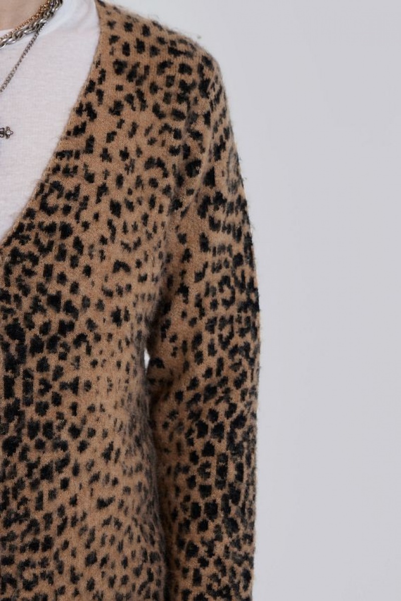 Jadedlondon Leopard Chuck Cardigan | JADLDN24831