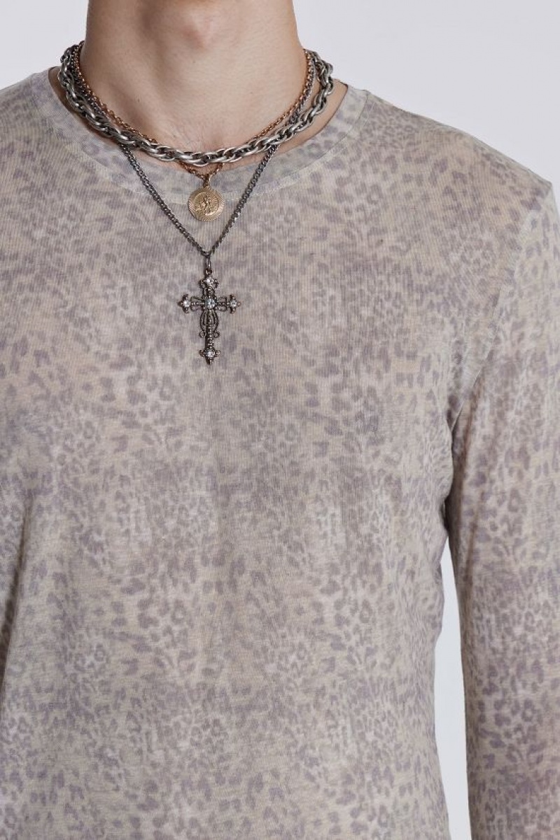 Jadedlondon Leopard Mist Long Sleeve | JADLDN24658