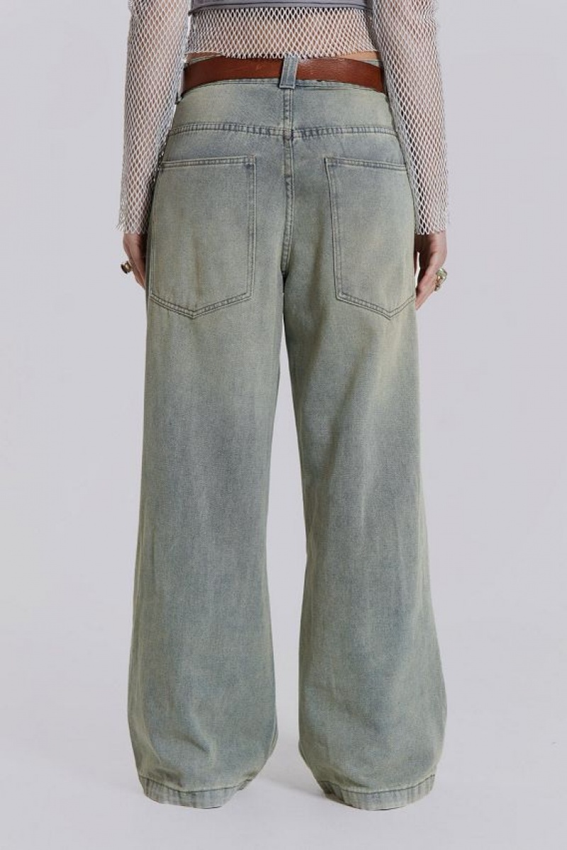 Jadedlondon Light Wash Colossus Jeans | JADLDN24433