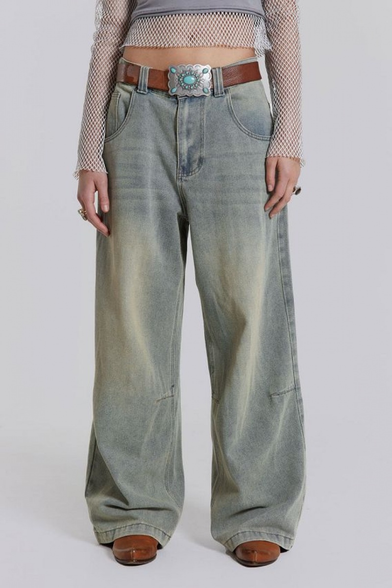 Jadedlondon Light Wash Colossus Jeans | JADLDN24433